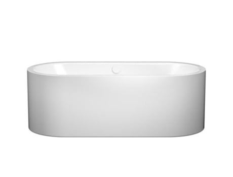 KALDEWEI Meisterstück Centro Duo Oval Banheira Independente 1128 180X80X47 Cm Branco Alpino Desenho: Conjunto de Drenagem e Transbordo 4040