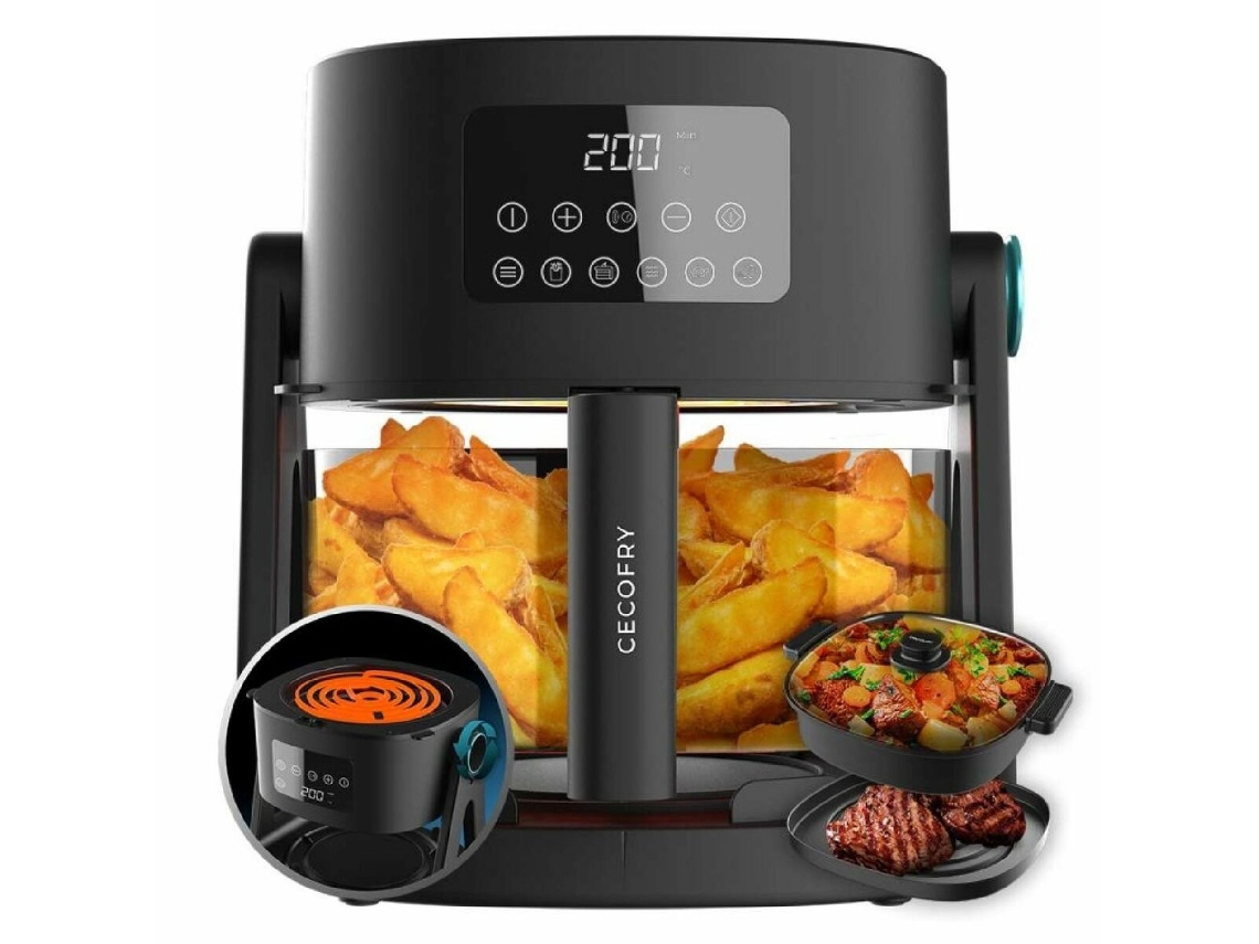 Fritadeira Sem Óleo CECOTEC Cecofry Flip&Grill 4500 1500 W 4,5 L ...