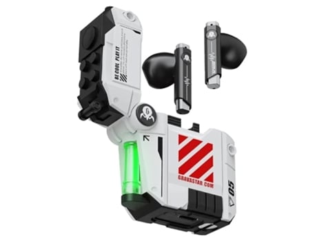 Auscultadores Sirius Defense Mecha GRAVASTAR Bluetooth Branco