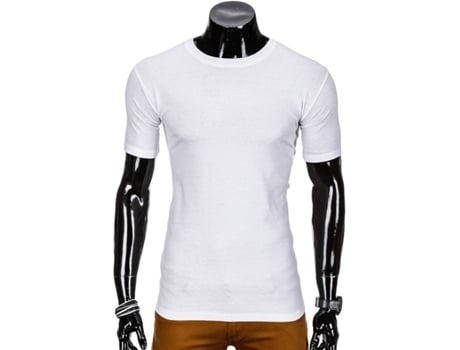 T-shirt EDOTI Algodão Homem (M - Branco)