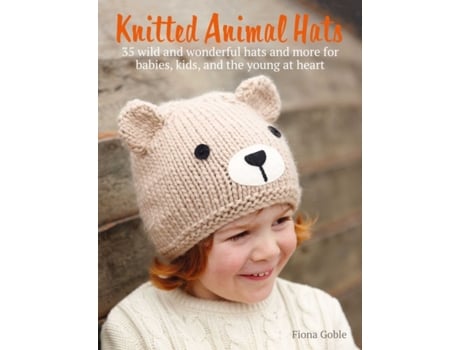 Livro knitted animal hats de fiona goble (inglês)