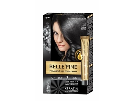 Tinta Permanente Belle´Fine Nº 1.0 Preto 30 Ml