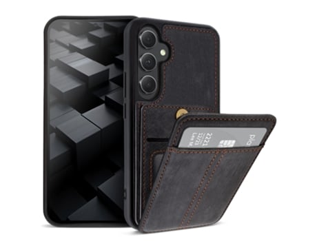 Capa Elitepocket Portacartão Traseira para Samsung Galaxy A54 MOOZY Cinzento