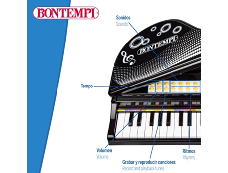 Teclado infantil com microfone Bontempi