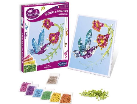 Kit de Artesanato  Sequins & Colours - Colibri