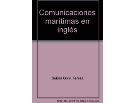 Livro Comunicaciones marítimas en inglés de Teresa Subirá Goni (Espanhol)