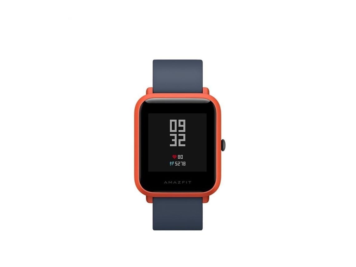 Smartwatch AMAZFIT Bip Gps Glonass Multilingue autonomia 45 dias stand by compativel com iOS Vermelho Cinnbar Worten.pt