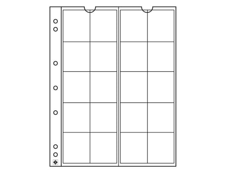 Folhas para Moedas Numis LEUCHTTURM 20 Mangas Até 34 Mm Ø Embalagem de 5