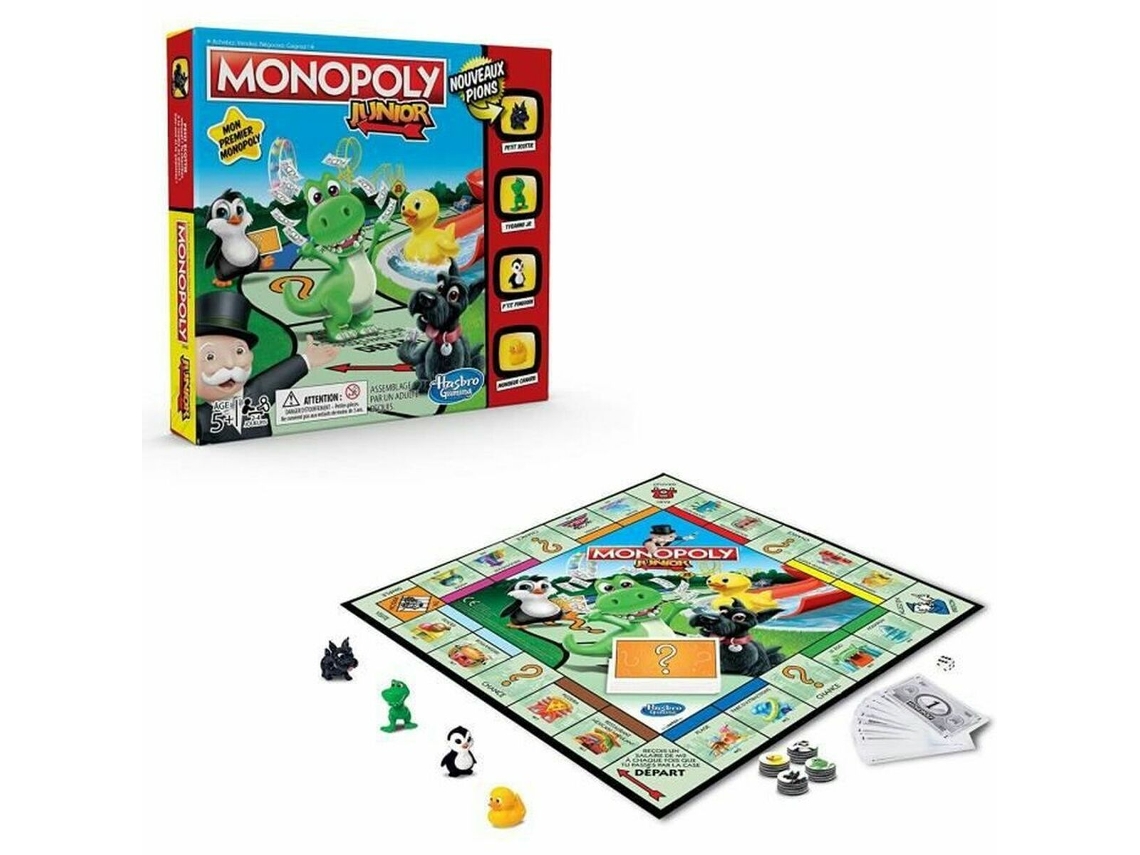 Jogo de Tabuleiro MONOPOLY Junior (Idade Mínima Recomendada: 4 anos -  Versão em Português)