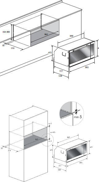 Forno CANDY FNP 319/1X/E (89 L - 89.3 cm - Inox)