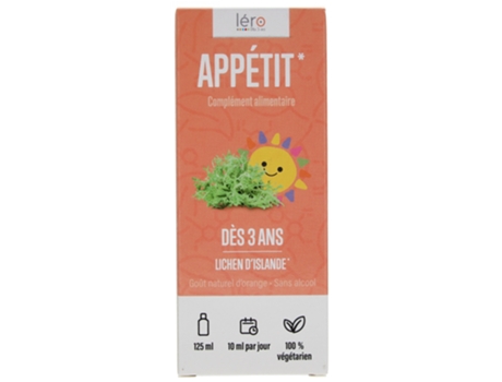 a partir de 3 anos de apetite 125 ml LÉRO