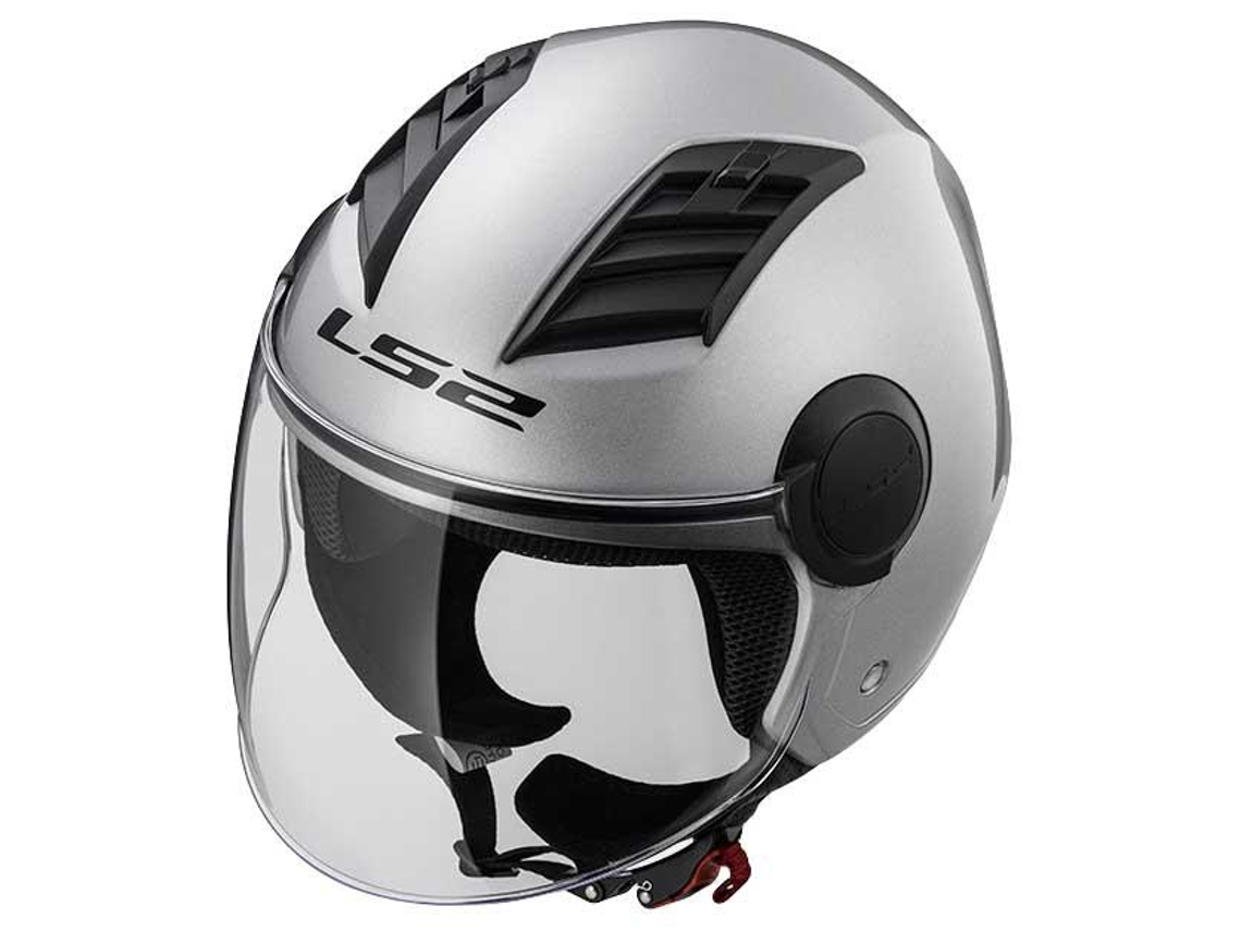 Capacete LS2 OF562 Airflow Gloss Silver Long (Tam: S)
