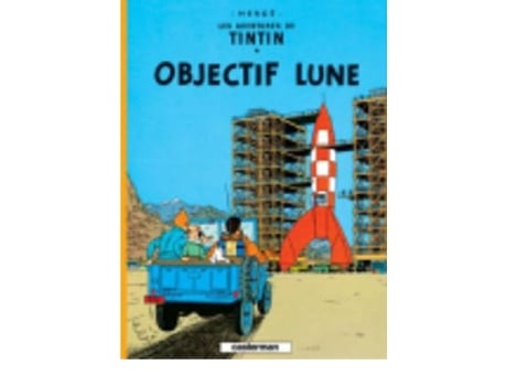 Livro Objectif Lune de Herge (Espanhol)