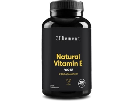 Suplemento Alimentar ZENEMENT Vitamina E - 400 IU natural (200 Softgels)