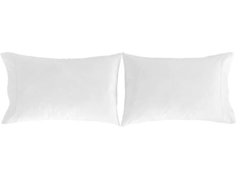 2 Fronhas de Almofada  Pure (Branco - 100% Percal Algodão - 50x75 cm)