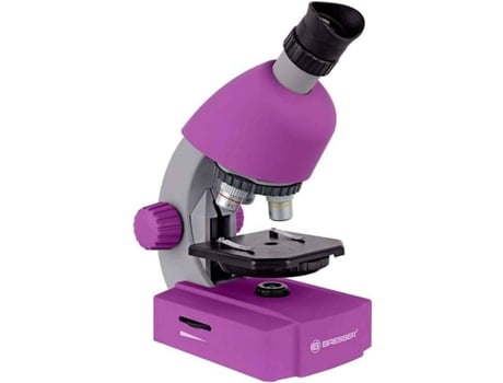 Microscópio  Bresser Color Rosa 40X-640X