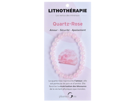 Pulseira Litoterapia Quartzo Rosa 8 Mm PHARMAGEM