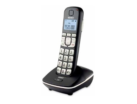 ERGO Telefone DECT Identificador de chamadas Preto SAIET