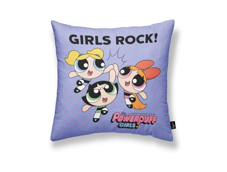 Capa de travesseiro Powerpuff Girls Girls Rock A Lilás 45 x 45 cm