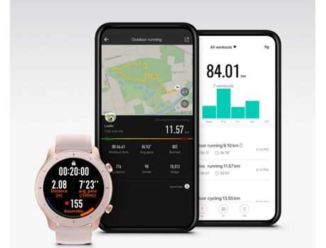 smartwatch amazfit gtr 42mm rosa