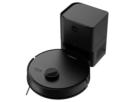 Aspirador Robot Lidar Liectroux M70 Pro Autovácuo Do Pote De Poeira Sucção Forte De 6500pa Bateria De 3200mah Controle Por App E Voz Preto