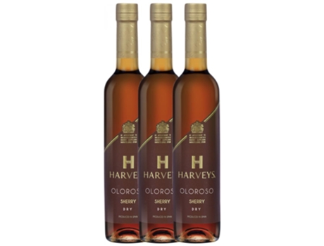 Generoso HARVEY'S Harvey's Oloroso Palomino Fino Jerez-Xérès-Sherry 0.5 L (3 unidades)