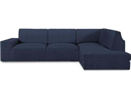 Capa para Sofá de Chaise-Longue MILICA Butão com Encosto em Tecido Adaptável Braço direito (azul - 360 cm)