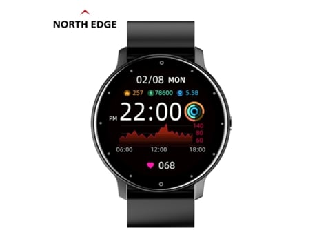 Smartwatch LUGA67 com Ecrã Tátil Completo para Desporto e Fitness Ip67 À Prova de Água Bluetooth Android Ios