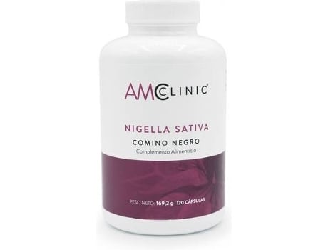 Suplemento Alimentar AMCLINIC Nigella Sativa - Cominho Preto (120 cápsulas)