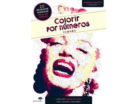 Livro Colorir Por Números - Ícones de Thomas Pavitte
