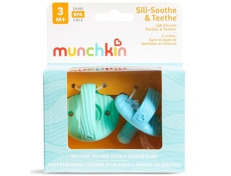 Pack Chupetas com Mordedores Silicone 2 Ud. MUNCHKIN