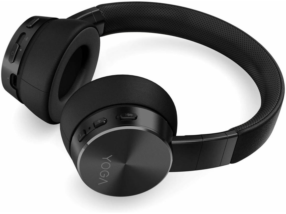 Auscultadores Bluetooth LENOVO Yoga Active (On Ear - Multiplataforma -  Noise Cancelling - Preto)