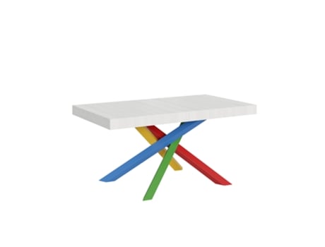 Mesa de Refeição ITAMOBY Volantis (90x160/420 - Painéis em Melamina - Freixo Branco)