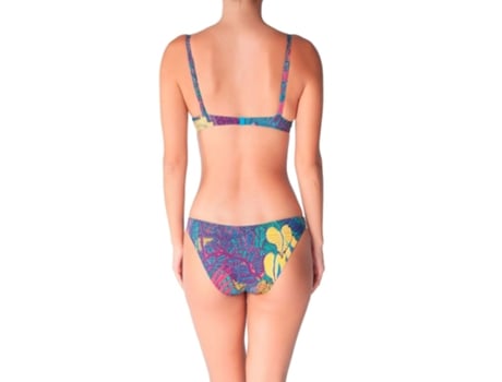 Calções de Mulher HUIT Brasileiros Tropical Jungle Multicor (XL)