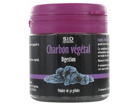 Digestão de Carvão Vegetal 30 Cápsulas S.I.D NUTRITION