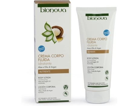 Creme Corporal  Fluido Hidratante Nutritivo Aloe Argan (200 ml)