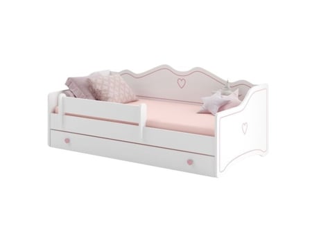 Cama Infantil com Colchão Emma Gaveta Branca KOBI Branco (160x80 cm)