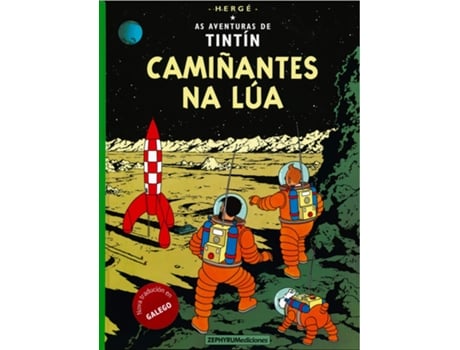 Livro Camiñantes Na Lúa de Hergé (Galego)