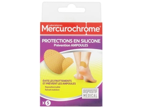 MERCUROCHROME Proteções de Silicone Prevenção de Bolhas 5 Adesivos