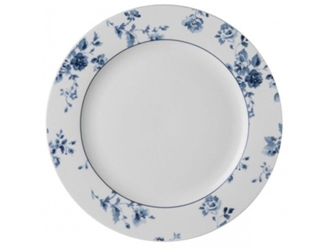 Prato LAURA ASHLEY China Rose (Azul e Branco - Porcelana - 26.9x26.9x1.9 cm)