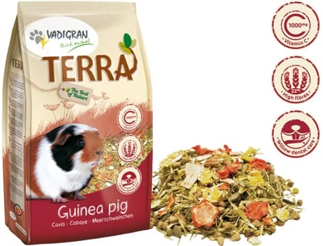 Terra Alimento Premium para Porquinhos Da Índia 1Kg