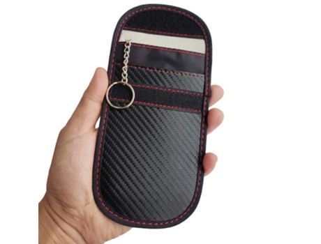 Porta Chave Do Carro Bloqueador De Sinal Bolsa Faraday Gaiola Fob Bolsa