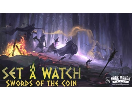 Jogo de Tabuleiro ROCK MANOR GAMES Set a Watch - Swords of the Coin (Idade Mínima: 10 Anos - Nível de Dificuldade: Intermédio)