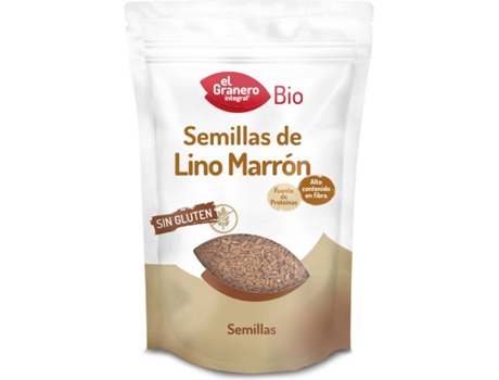 BIO SEMILLAS DE LINO MARRÓN 500 GR