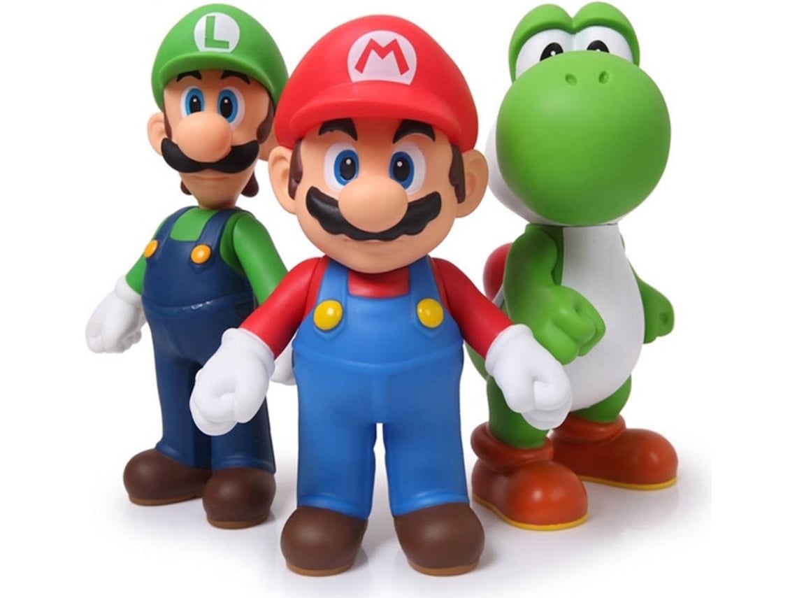 3 Figuras Super Mario Bros EASTVAPS 11 12cm Worten.pt