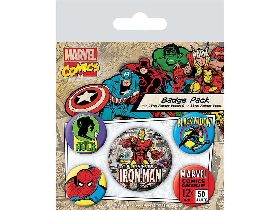 Conjunto De Crach S Marvel Comics Iron Man Worten Pt