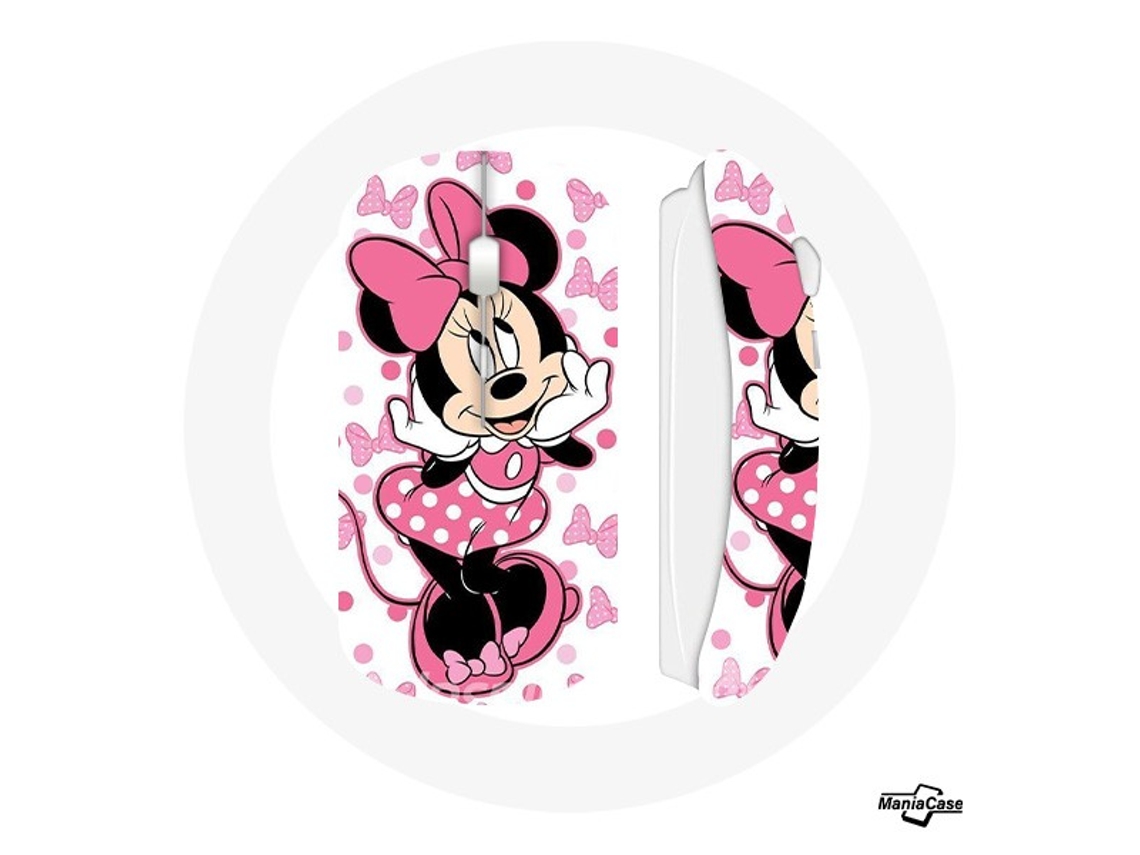 Rato Sem Fio Minnie Mouse Fofo Rosa Desenho Animado MANIACASE | Worten.pt