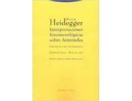 Livro # Interpretaciones Fenomenologicas Aristoteles de Martin Heidegger (Espanhol)