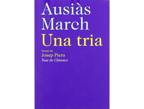 Livro Una Tria de Ausiàs March (Catalão)