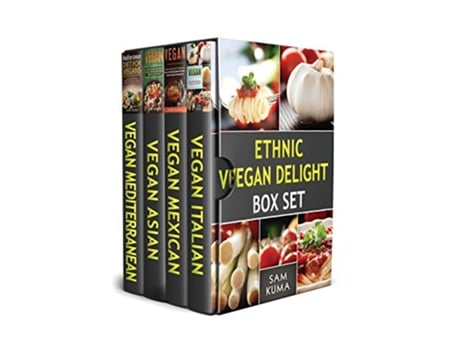 Livro Ethnic Vegan Delight Box Set 4 Books in 1 de Sam Kuma (Inglês)